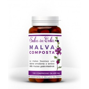 Malva composta integratore alimentare 100 compresse salus in erbis