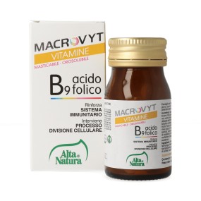 Macrovyt B9 Acido Folico 40 cpr da 500 mg integratore alimentare Alta Natura