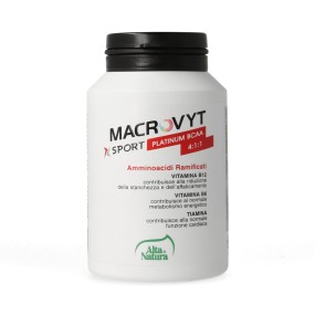 Macrovyt sport platinum bcaa 4:1:1 integratore alimentare alta natura