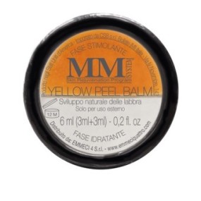 Mm system yellow peel balm dischetto sviluppo naturale labbra 3 ml + 3 ml
