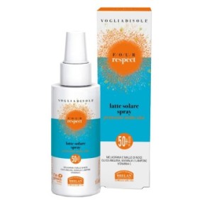 Vogliadisole four respect latte solare spray spf50 viso e corpo 100 ml