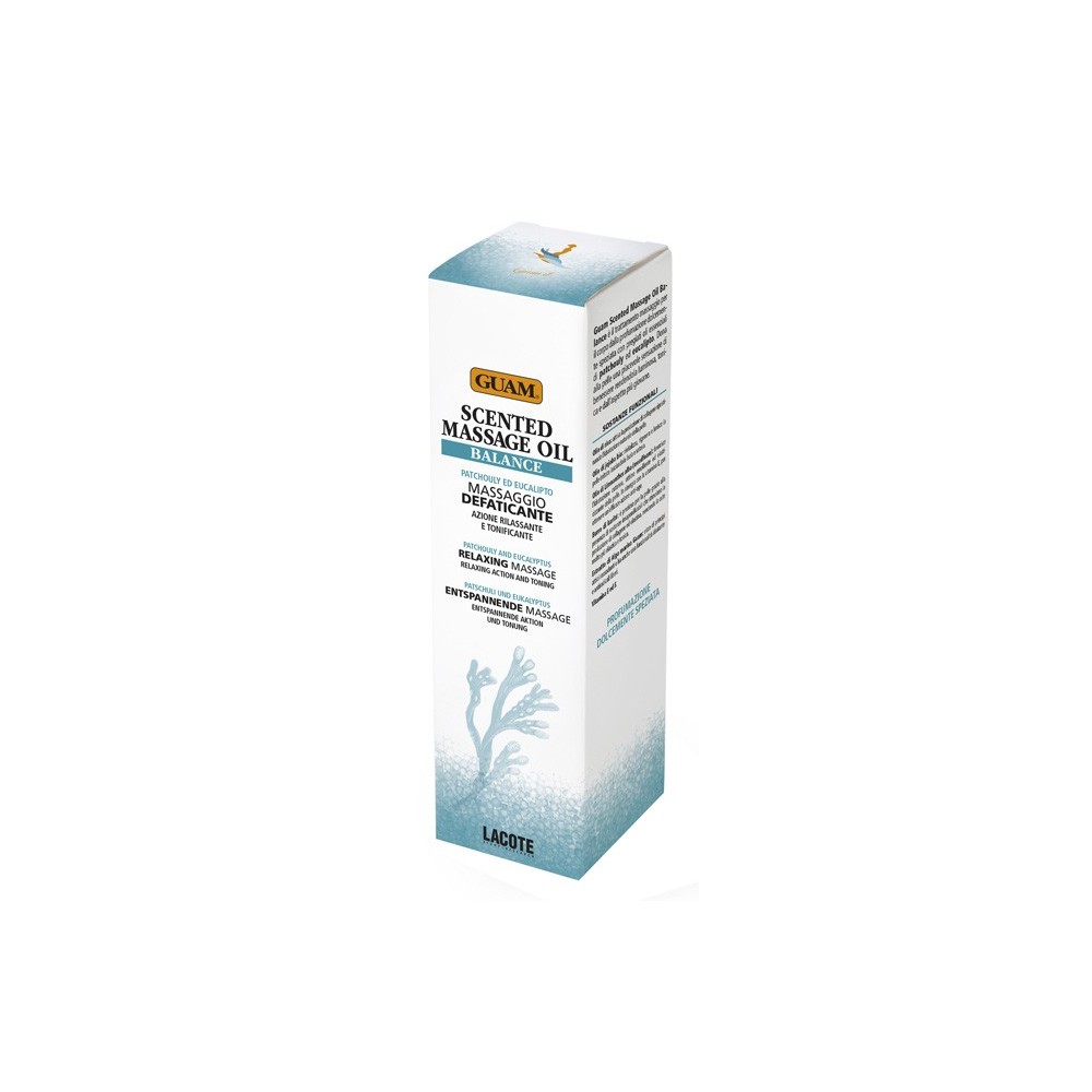 Guam scented massage oil balance massaggio defaticante rilassante e tonificante 150 ml