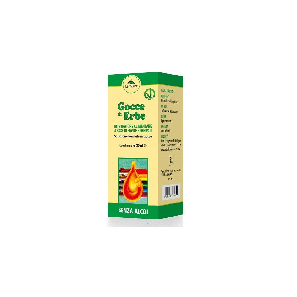 Gocce di erbe integratore alimentare 30 ml lemuria