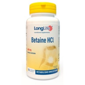 Betaine hcl integratore alimentare 90 compresse long life