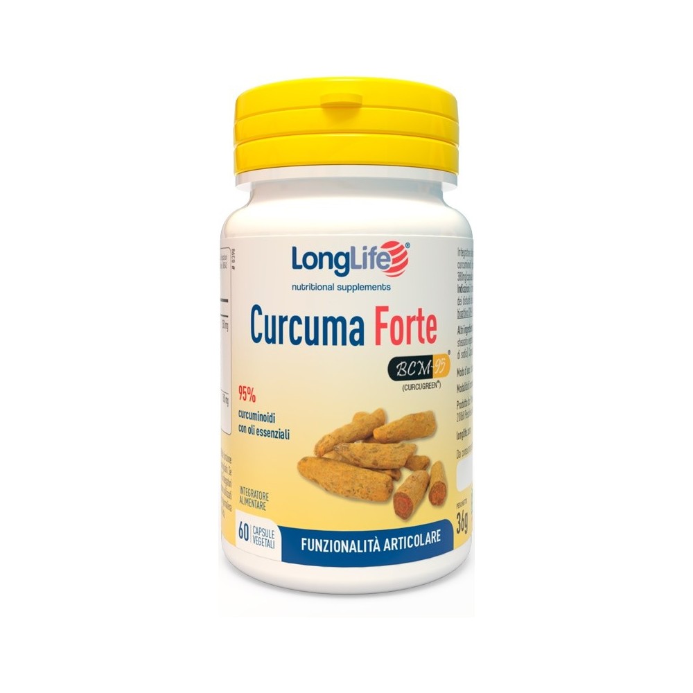 Curcuma forte integratore alimentare 60 capsule long life
