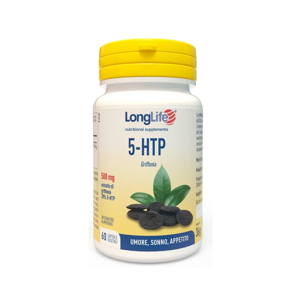 5-htp integratore alimentare 60 capsule vegetali long life
