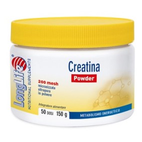 Creatina powder integratore alimentare in polvere 150 g long life