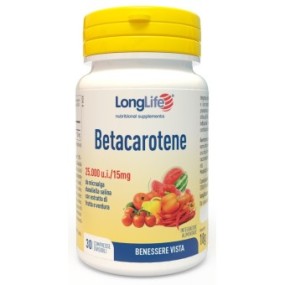 Betacarotene 25000 ui integratore alimentare 30 compresse long life