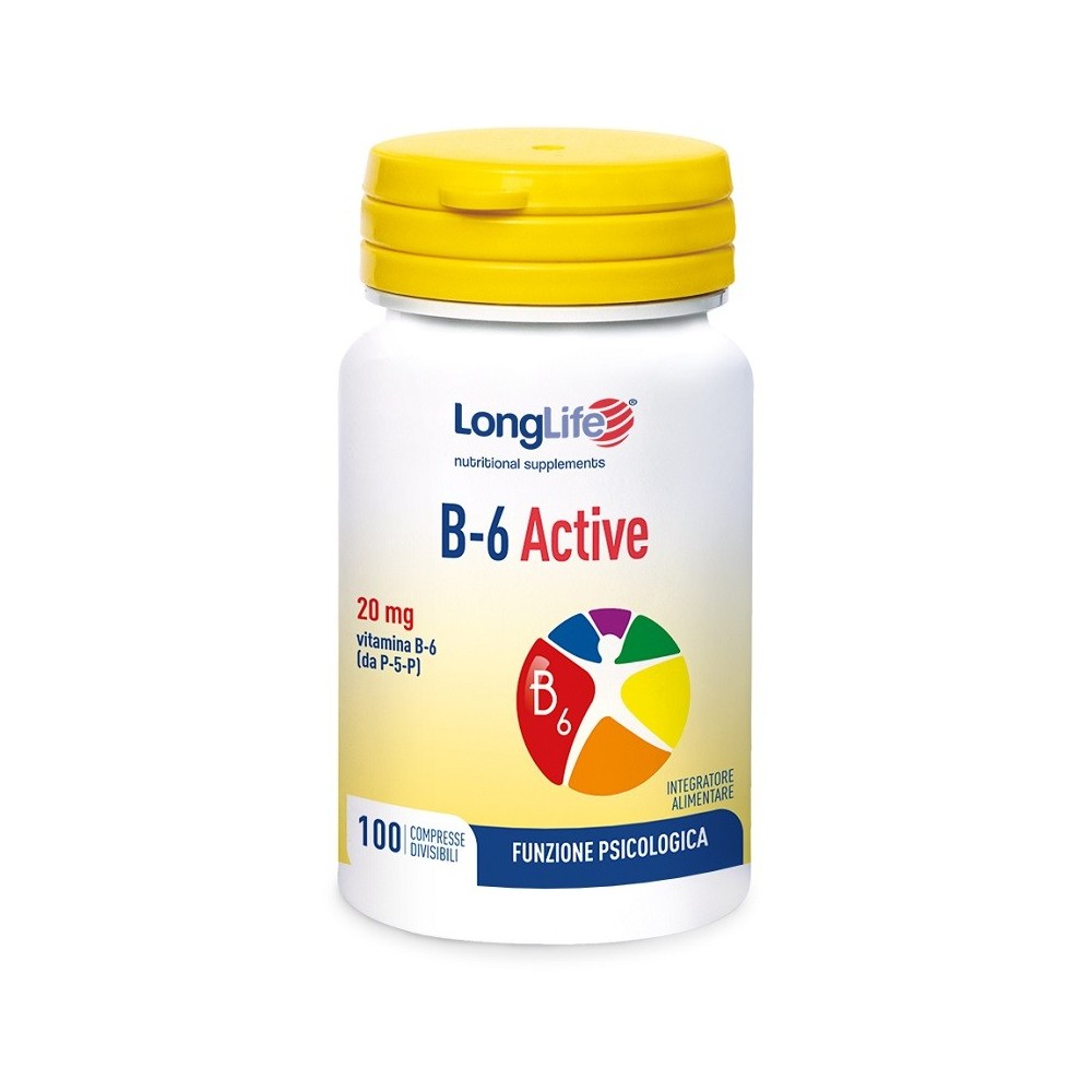 B 6 active 20 mg integratore alimentare 100 compresse long life