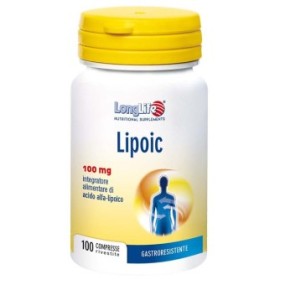 Lipoic 100 mg integratore alimentare 100 capsule long life