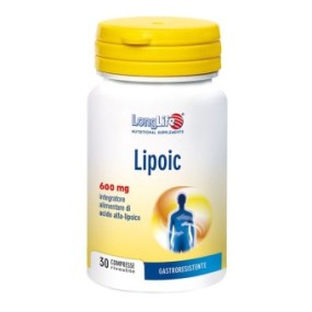 Lipoic 600 mg integratore alimentare 30 capsule long life