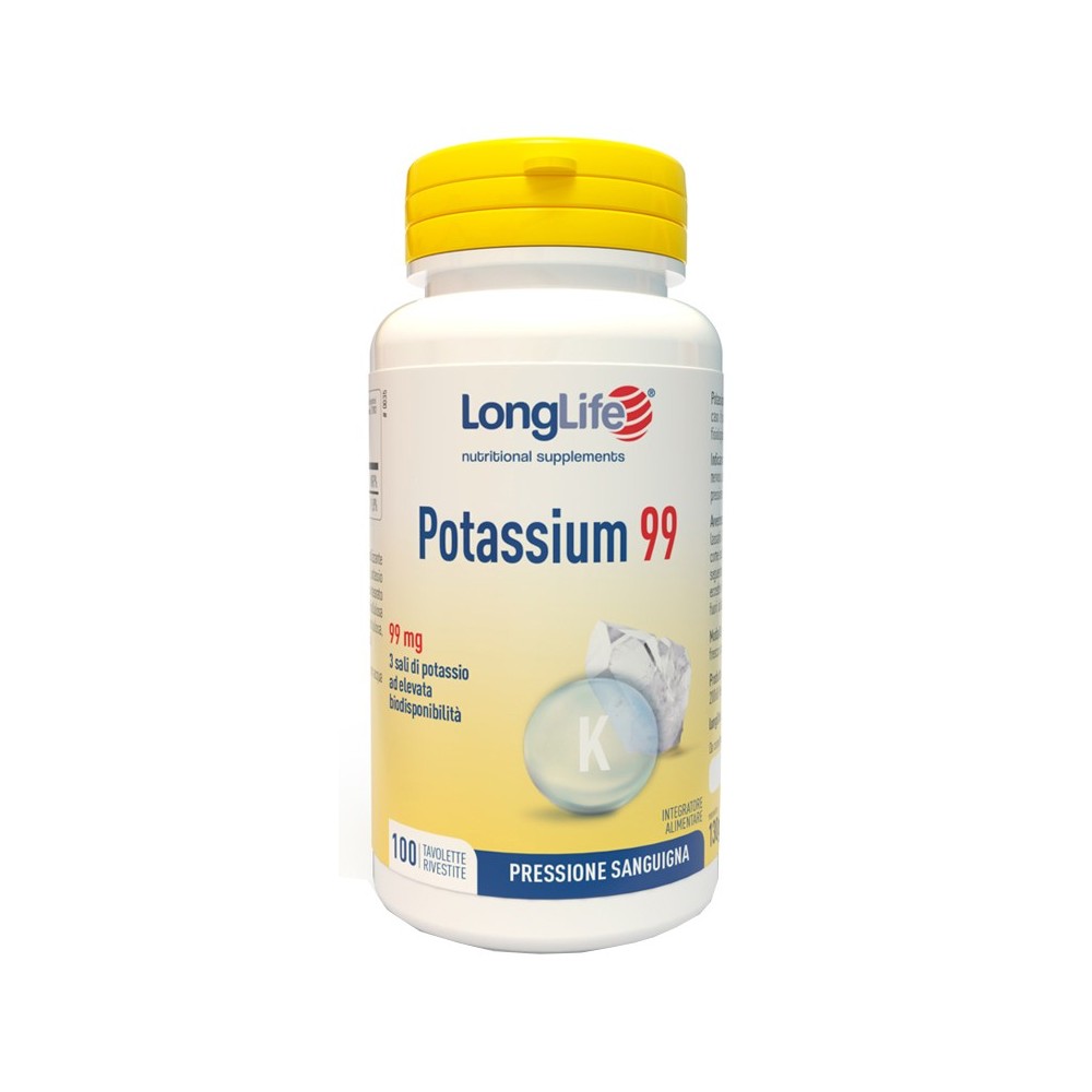 Potassium 99 integratore alimentare 100 tavolette long life