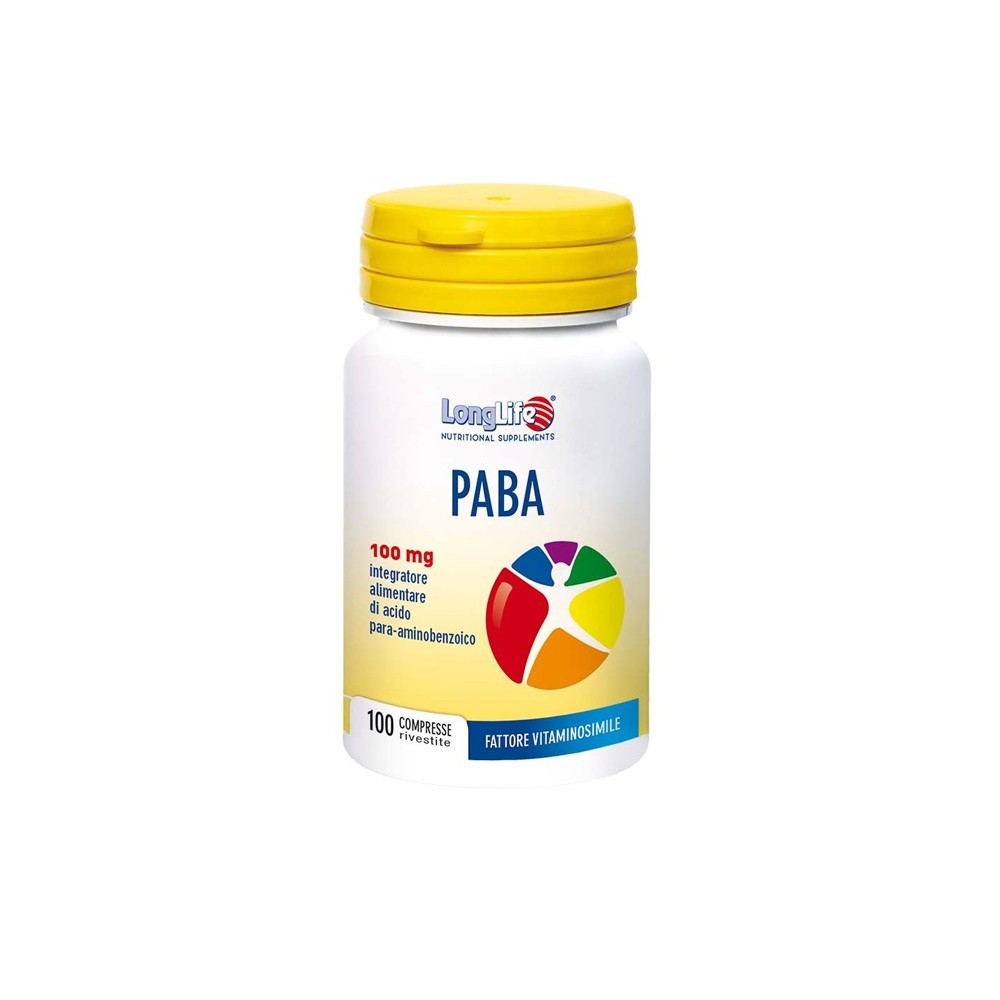 Paba integratore alimentare 100 compresse long life