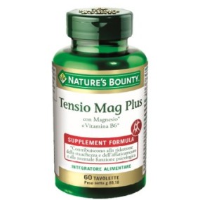 Tensio mag plus integratore alimentare 60 tavolette nature's bounty