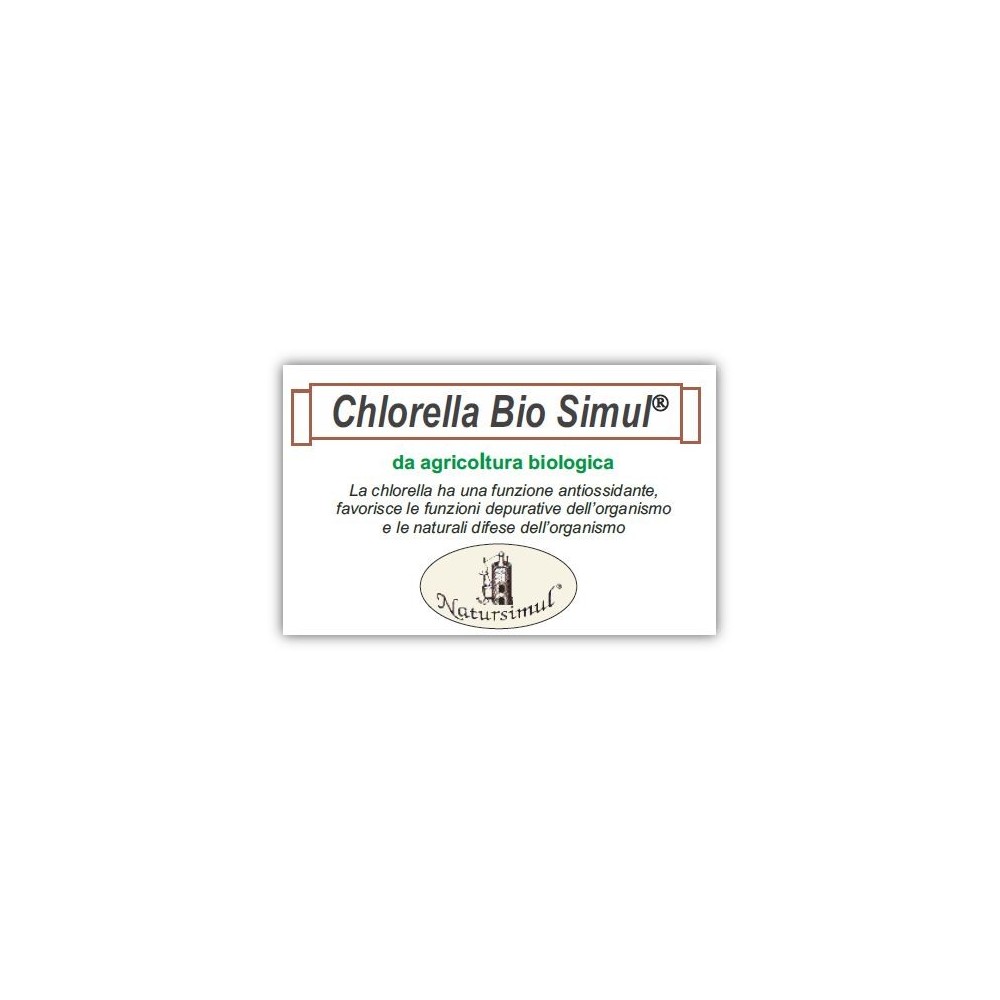 Chlorella bio simul 80 tavolette 32 g