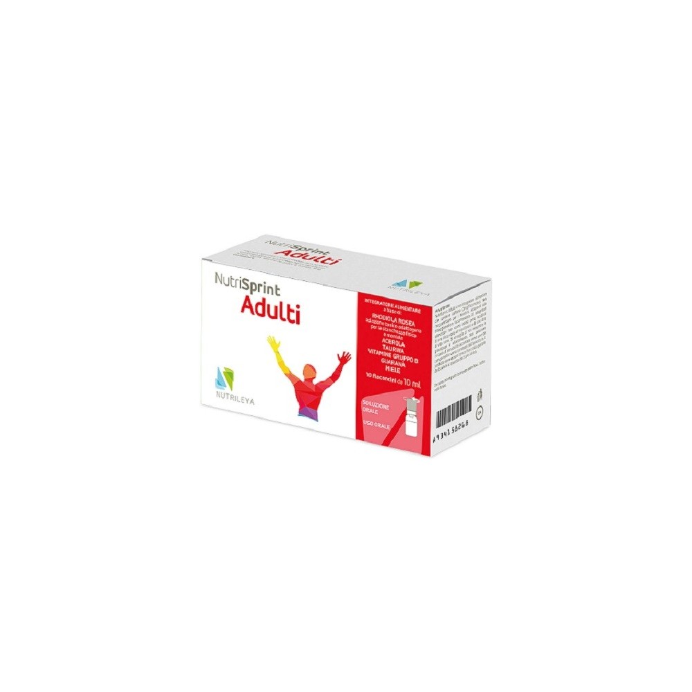Nutrisprint adulti integratore alimentare 10 flaconcini da 10 ml nutrileya