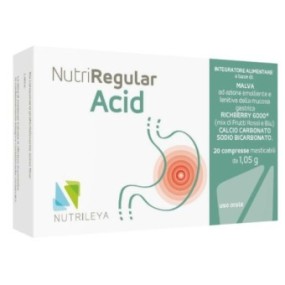 Nutriregular acid integratore alimentare 20 compresse masticabili nutrileya
