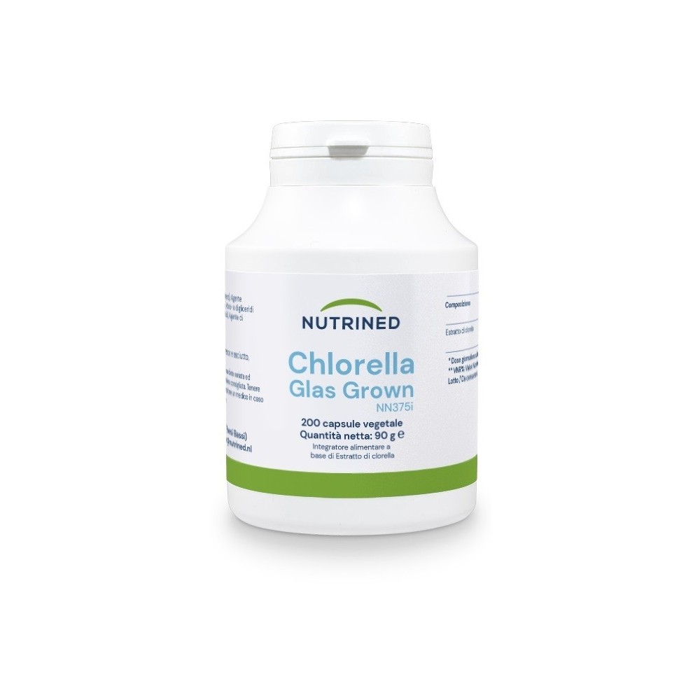 Nutrined chlorella glas grown 200 capsule vegetali