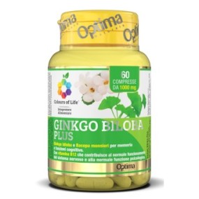 Ginkgo biloba plus 60 compresse optima naturals