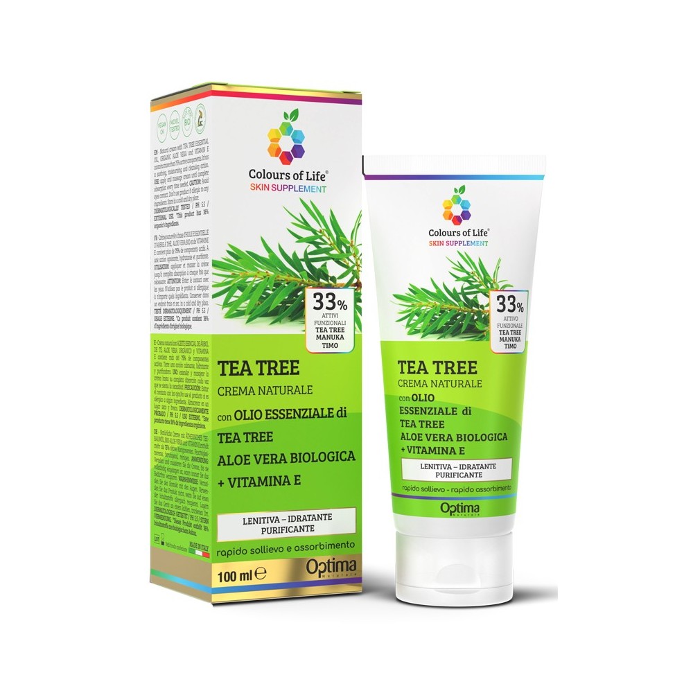 Colours of life skin supplement tea tree 33% 100 ml crema