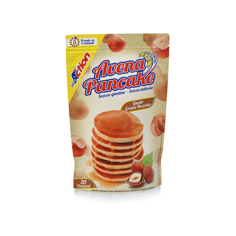 Proaction avena pancake crema di nocciole 1000 g