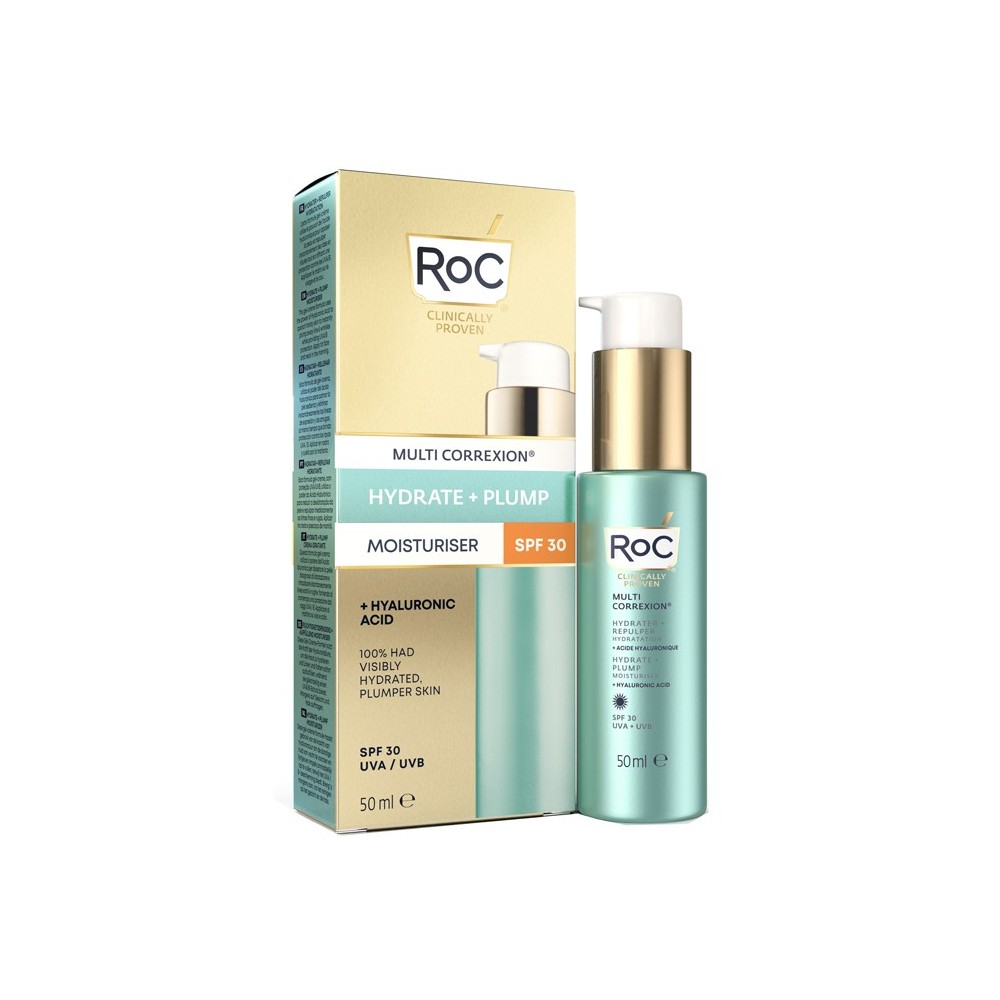 Roc multi correxion hydrate+ plump idratante viso spf30 50 ml