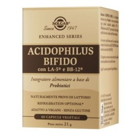 Acidophilus bifido integratore alimentare 60 capsule vegetali solgar