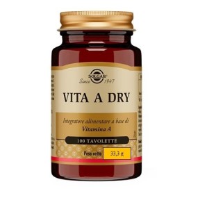 Vita a dry integratore alimentare 100 tavolette solgar