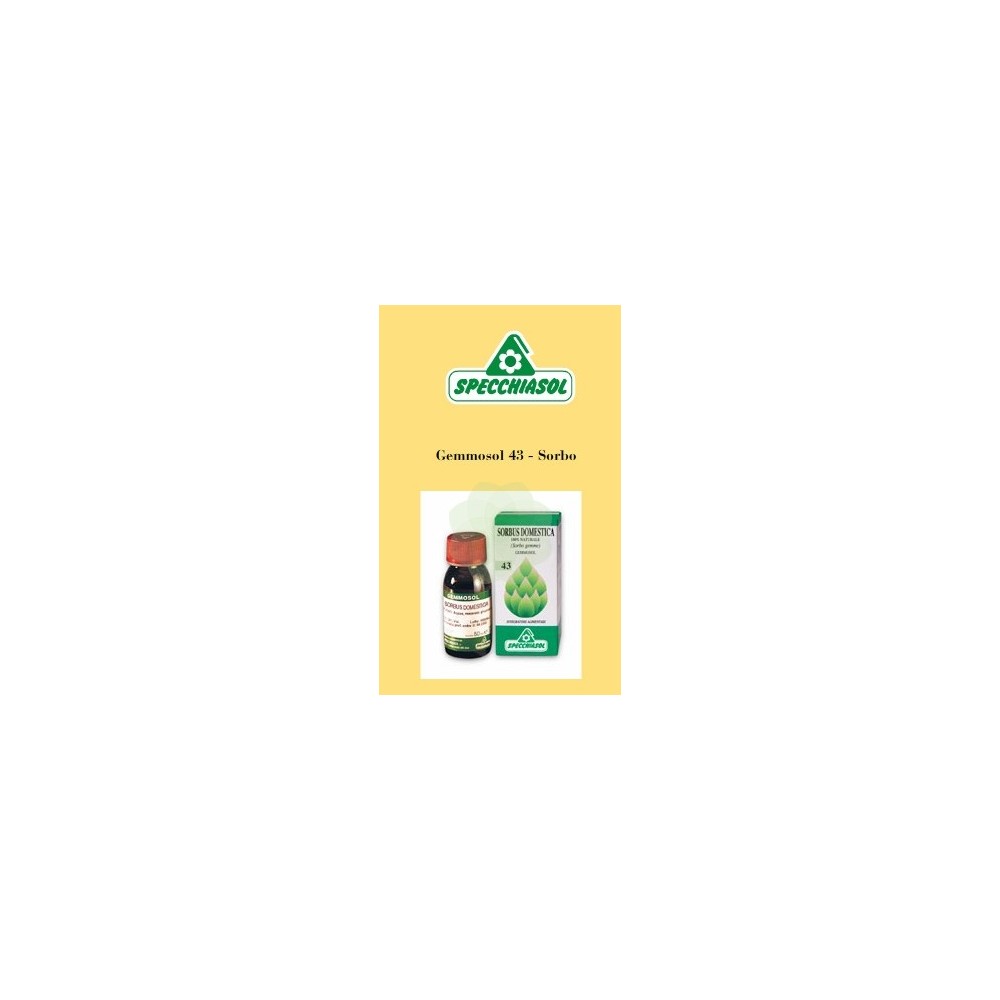 Gemmosol sorbo 43 macerato glicerico 50 ml specchiasol