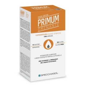 Primum drenante gusto arancia – minidrink integratore alimentare 15 bustine specchiasol