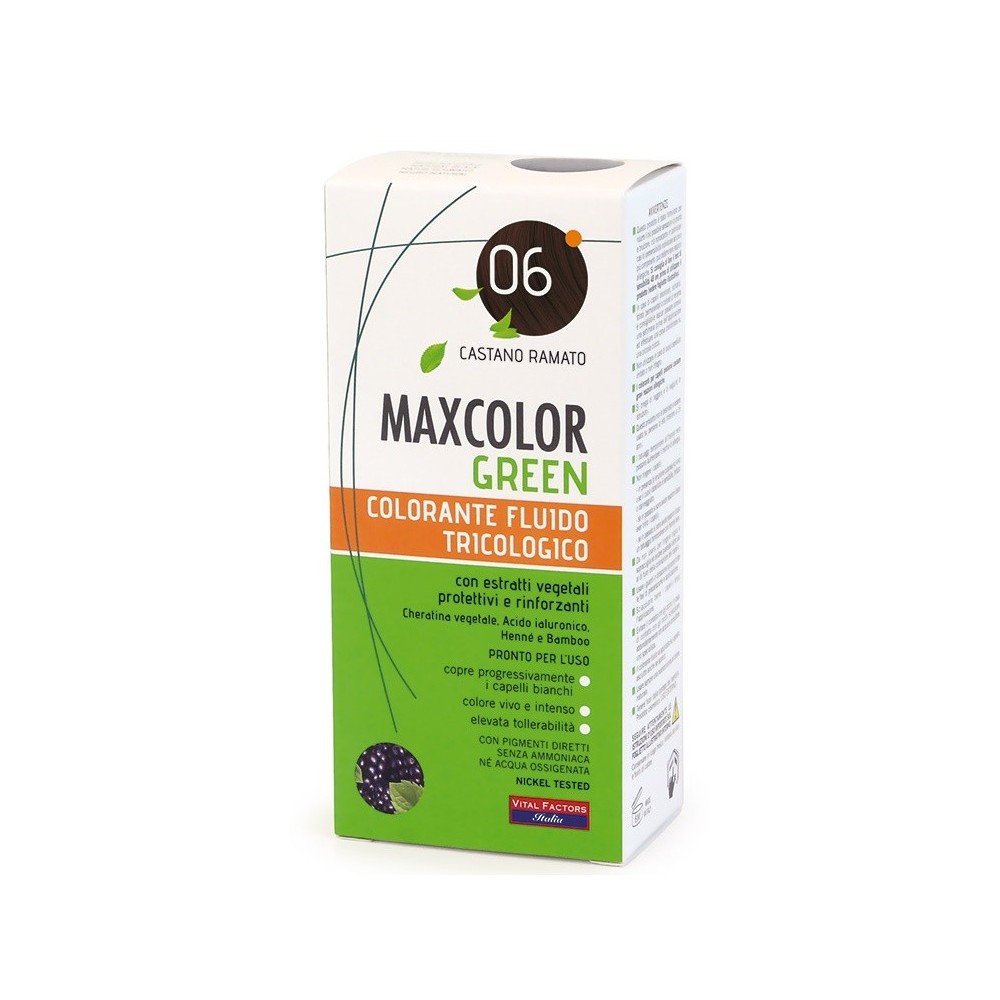 Maxcolor green 06 castano ramato 75 ml + balsamo 15 ml