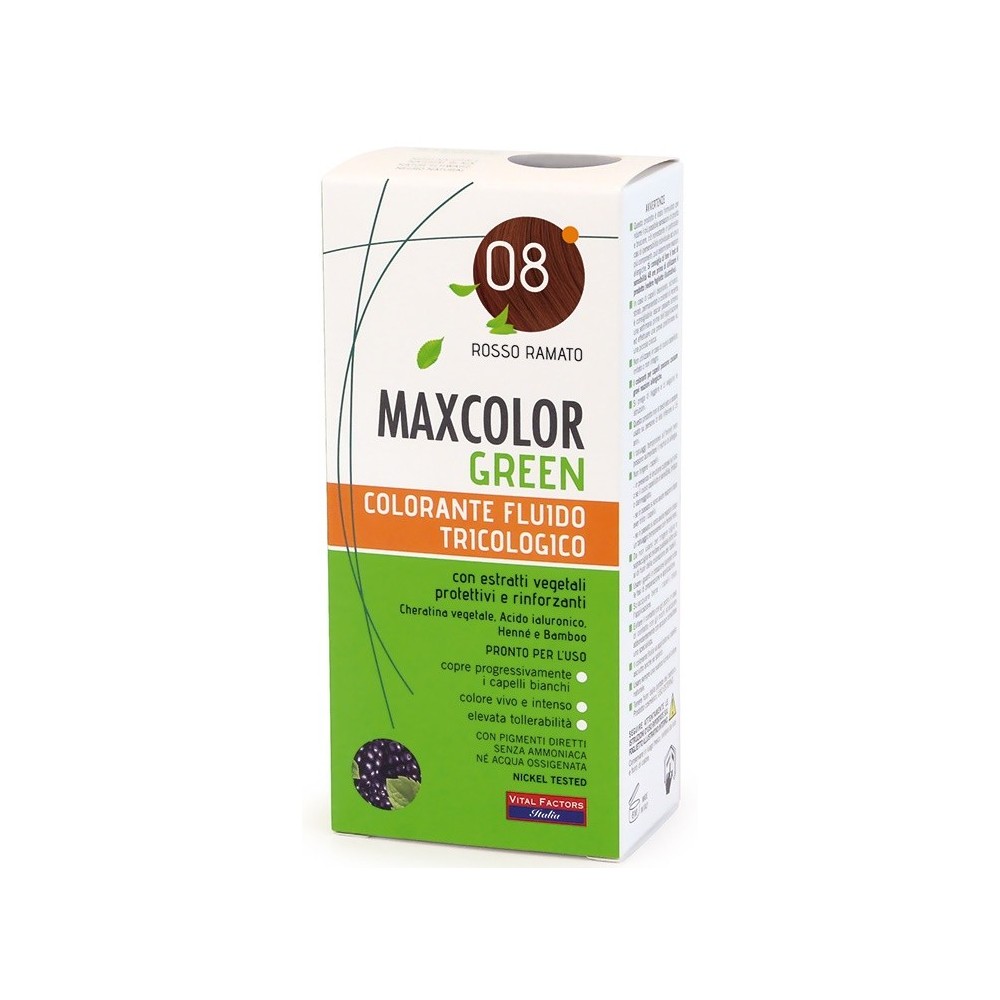 Maxcolor green 08 rosso ramato 75 ml + balsamo 15 ml