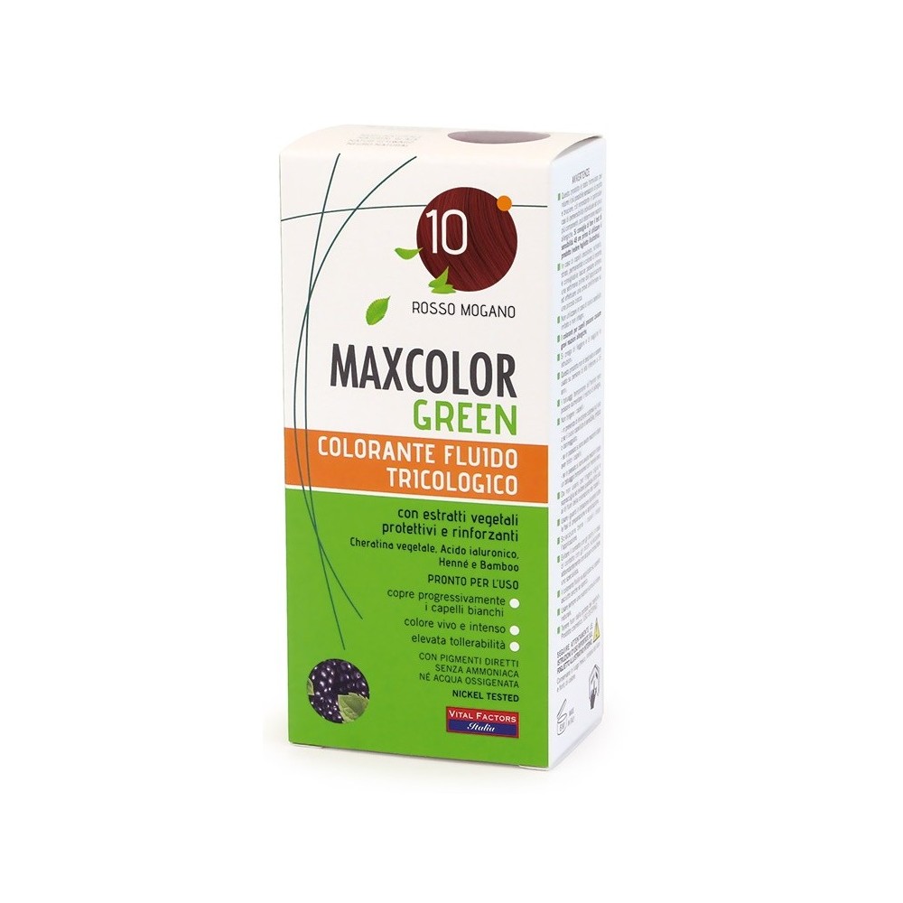 Maxcolor green 10 rosso mogano 75 ml + balsamo 15 ml
