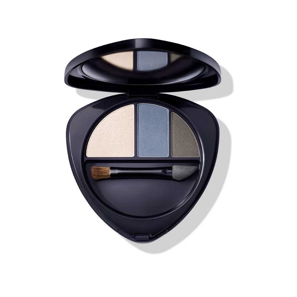 Dr hauschka mallow eyeshadow trio 01 sapphire 4,4 g