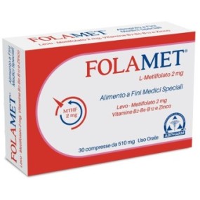 Folamet 30 compresse 500 mg - Integratore di folati per la salute