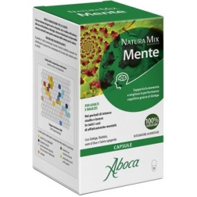 Natura mix advanced mente integratore alimentare 50 capsule aboca