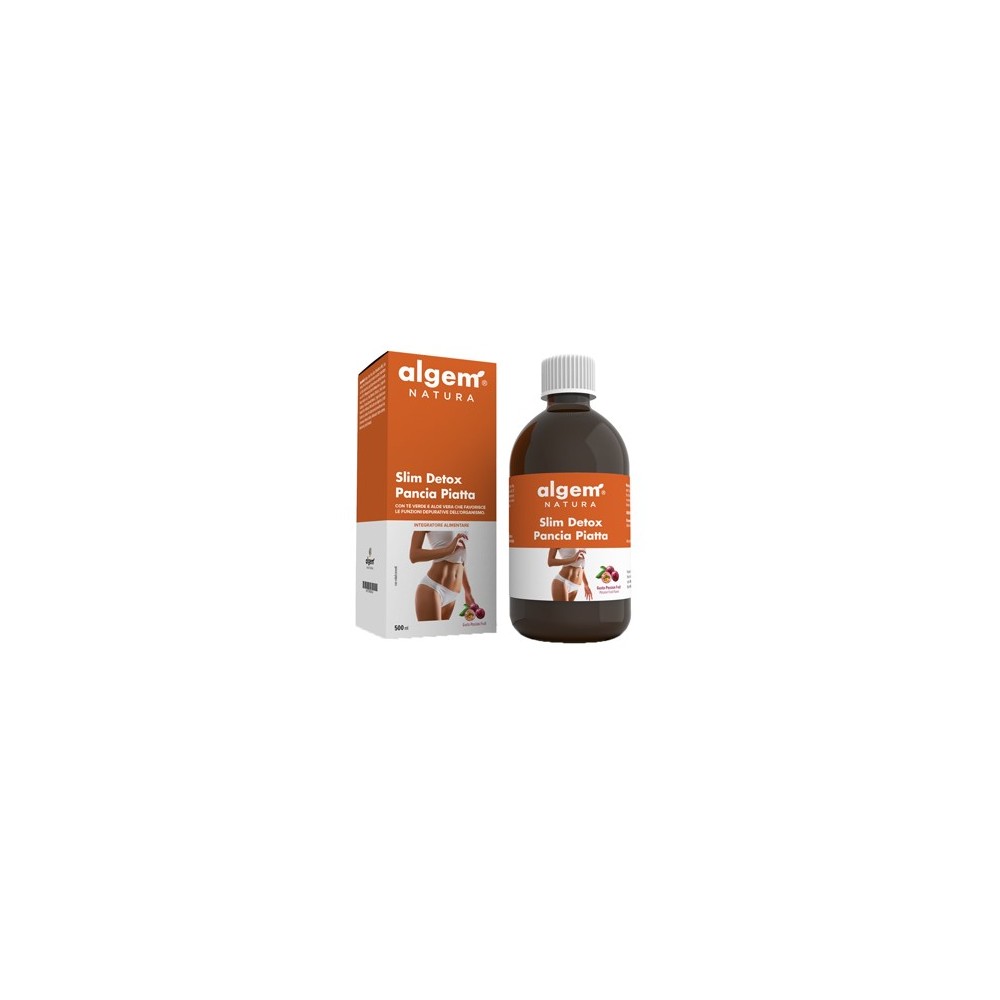 Slim detox pancia piatta integratore alimentare 500 ml algem natura
