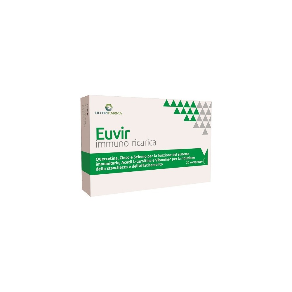 Euvir immuno ricarica integratore alimentare 20 compresse aqua viva