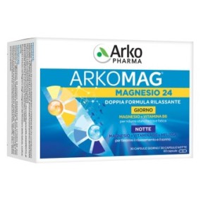 Magnesio 24® giorno & notte integratore alimentare 60 capsule arkopharma
