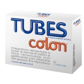 Tubes colon integratore alimentare 24 capsule biocure