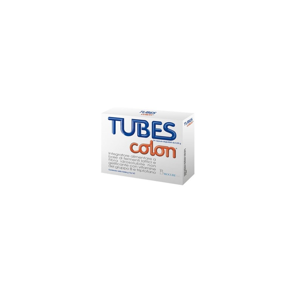 Tubes colon integratore alimentare 24 capsule biocure