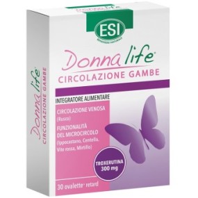 Donna life circolazione gambe integratore alimentare 30 ovalette esi