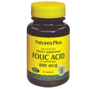 Acido folico 800 mcg integratore alimentare 90 tavolette la strega