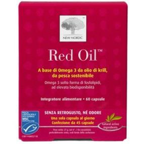 Red oil integratore alimentare 60 capsule new nordic