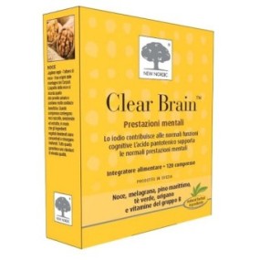 Clear brain integratore alimentare 120 compresse new nordic