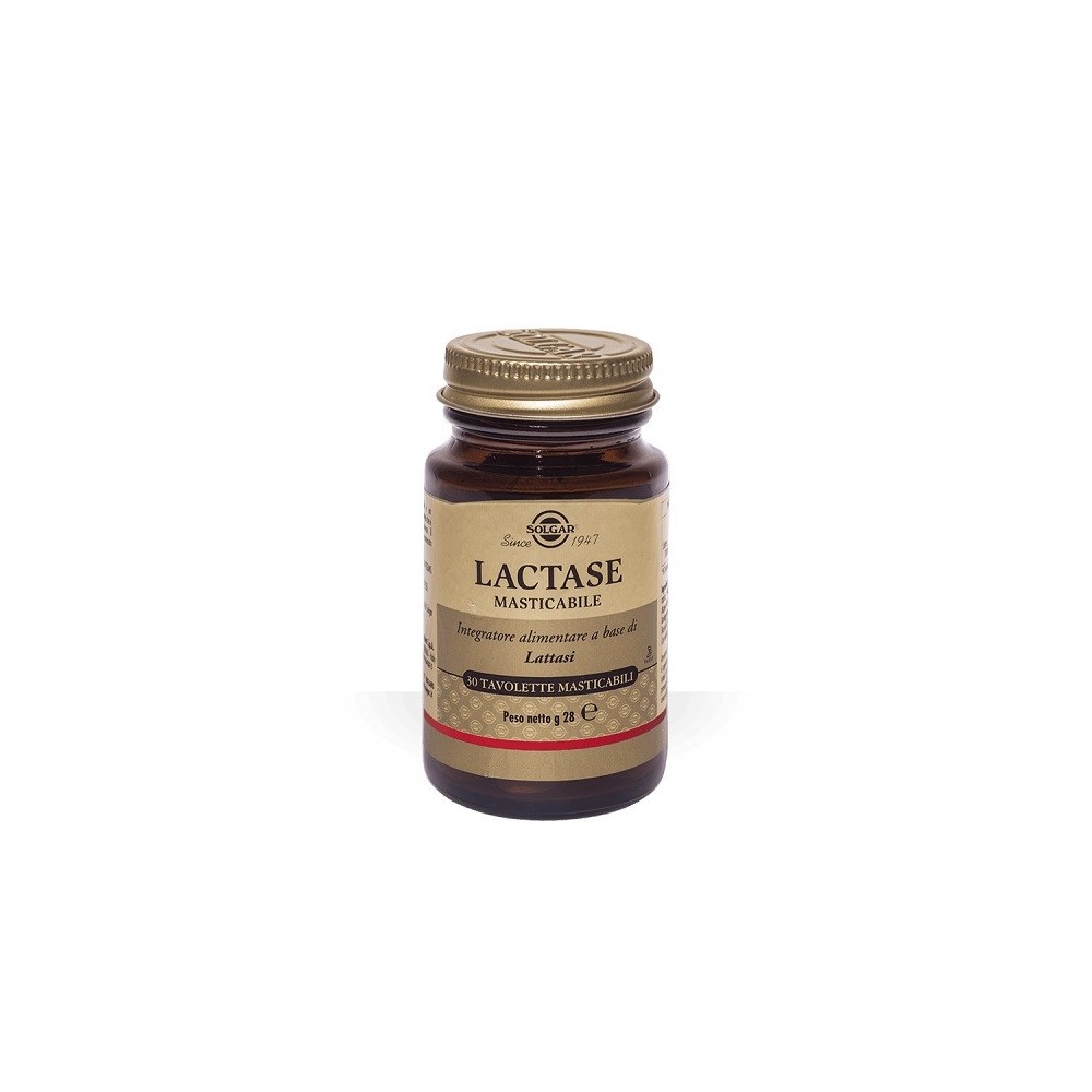 Lactase masticabile integratore alimentare 30 tavolette solgar