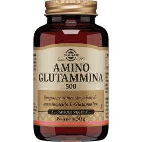 Amino glutammina 500 integratore alimentare 50 capsule vegetali solgar