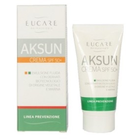 Crema Solare SPF 50+ EUCARE AKSUN - Protezione UV, Antiossidante