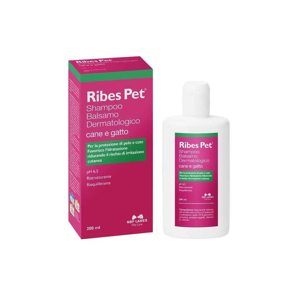 Ribes pet shampoo balsamo flacone 200 ml