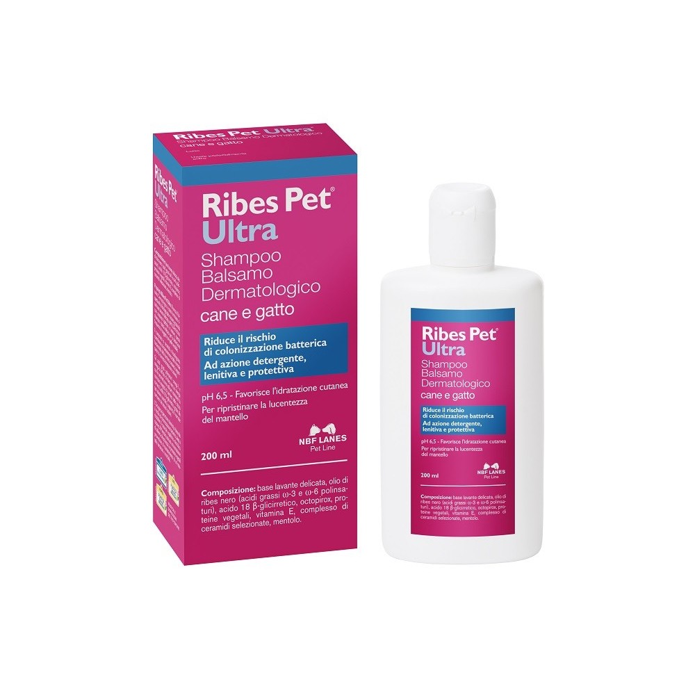 Ribes pet ultra shampoo dermatologico flacone 200 ml